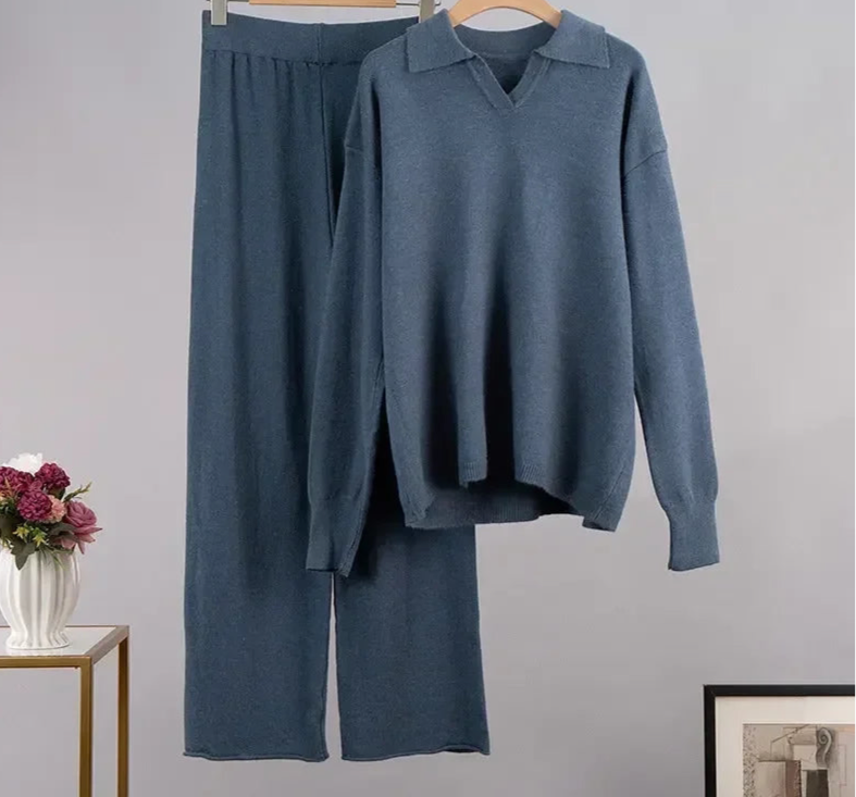 Daria Thick Knitted Suit