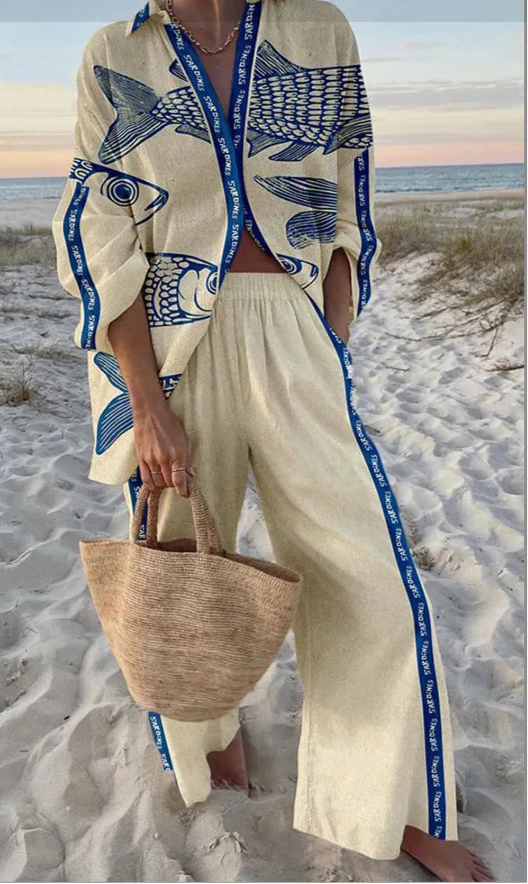 Alan Print Two Piece Set