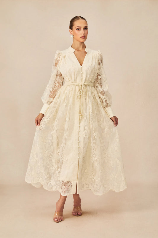 French Embroidery Dress