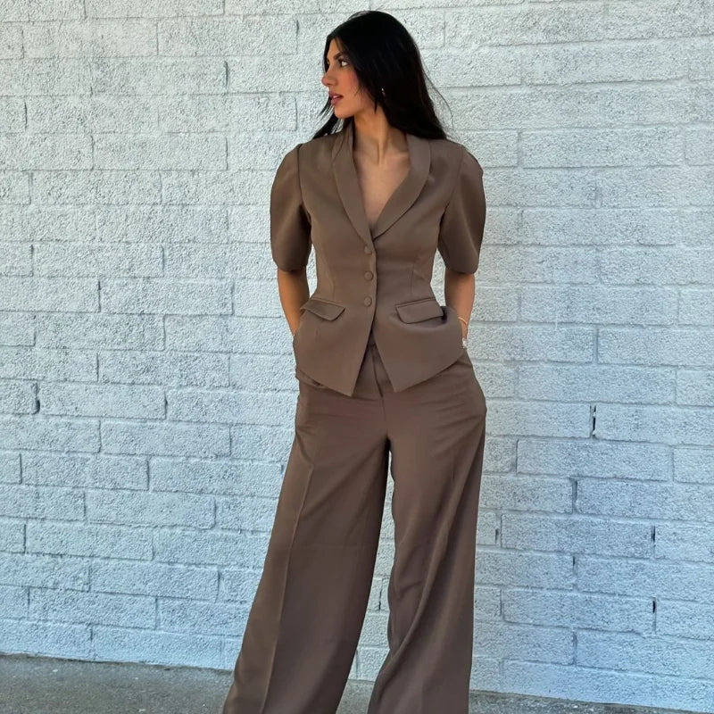 Sofi Blazer Wide Pants Set