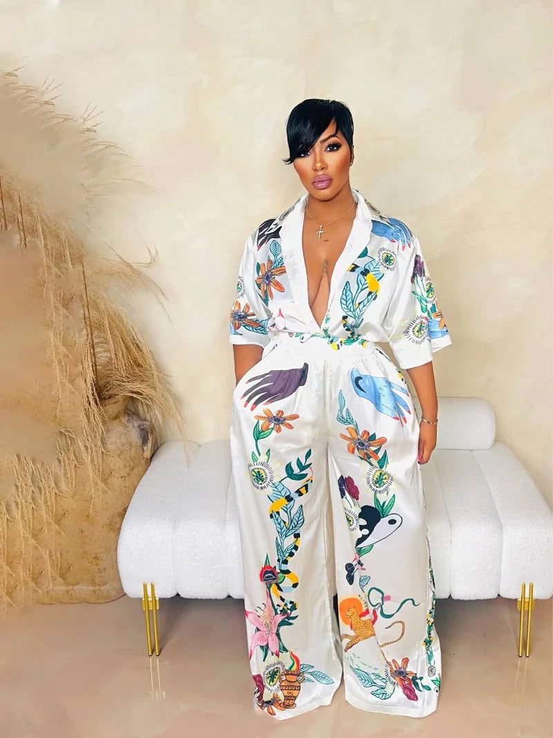 Beach Printed Summer Two Piece Set