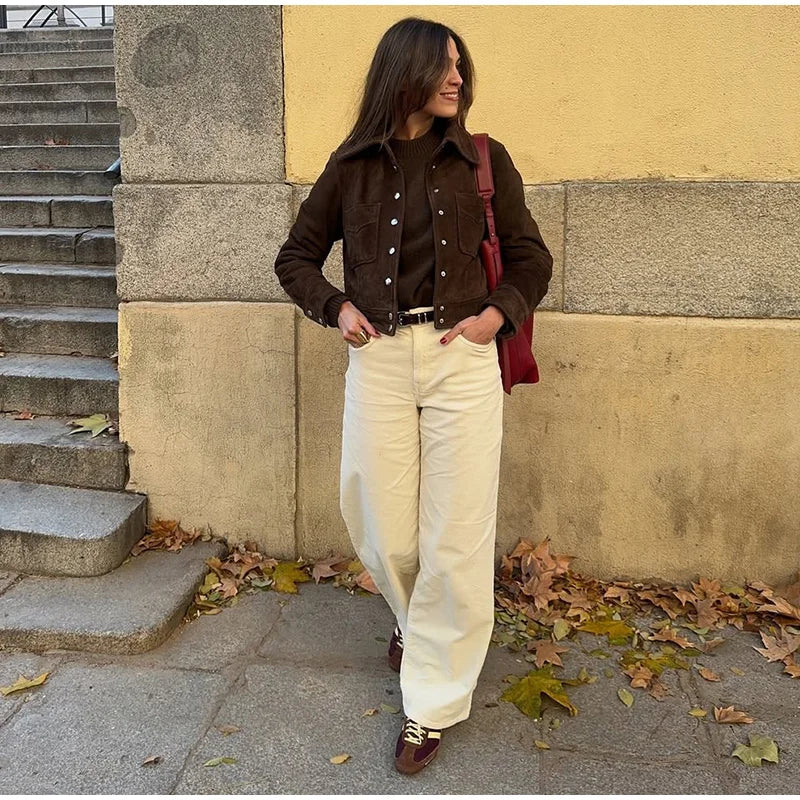 Retro Brown Suede Jackets