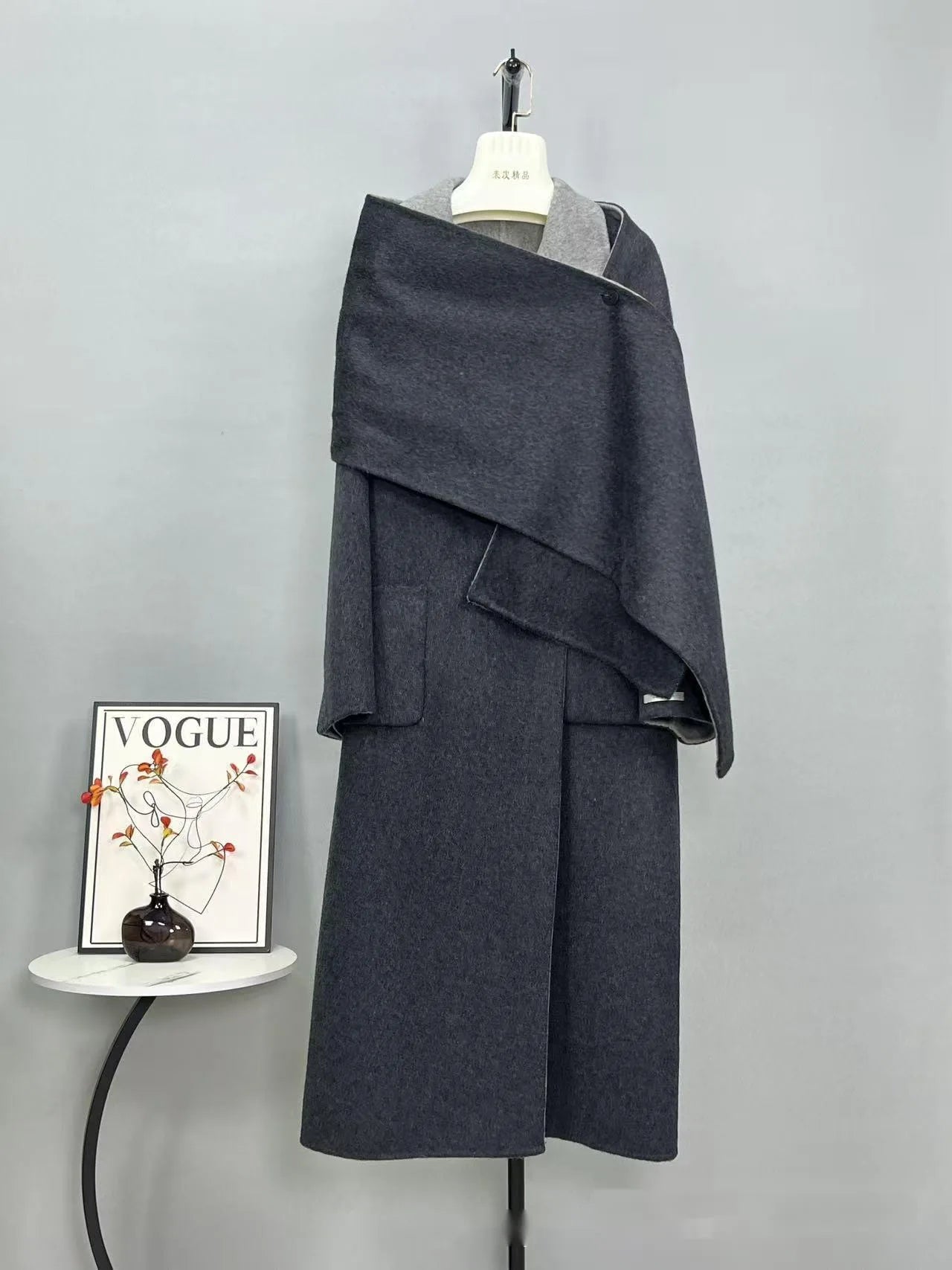 Lana Double Sided Wool Coat+Shawl