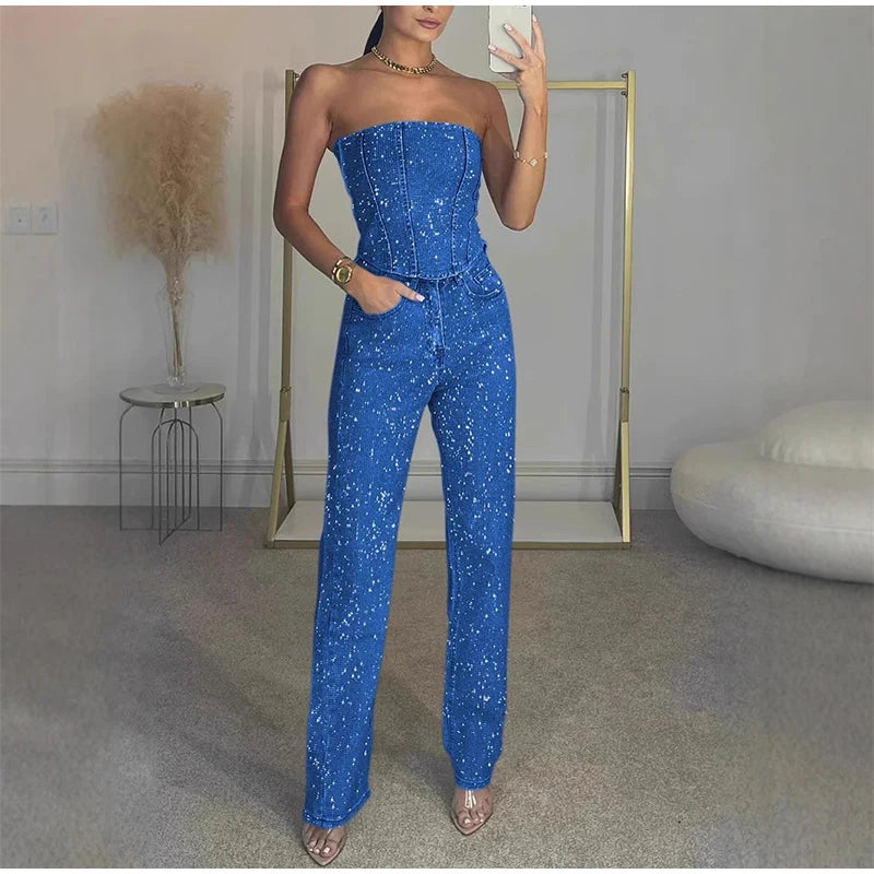 Diamond Jeans Set