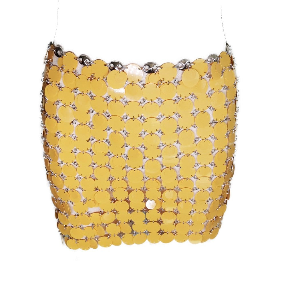 Shiny Sequins Mini Skirt
