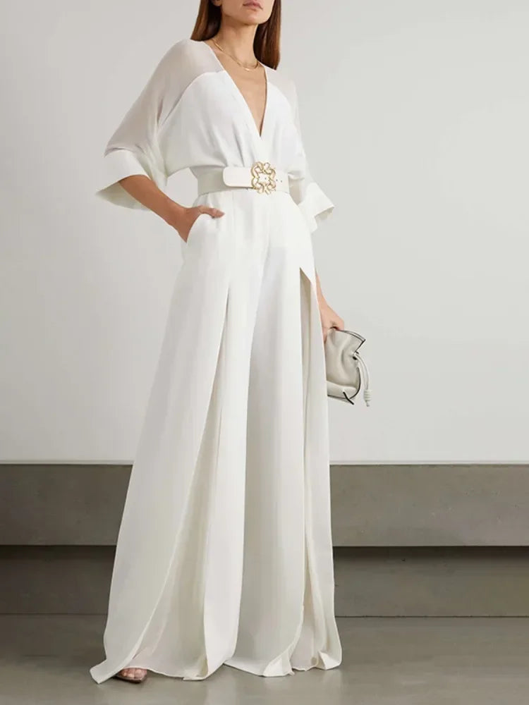 Lady White Suit