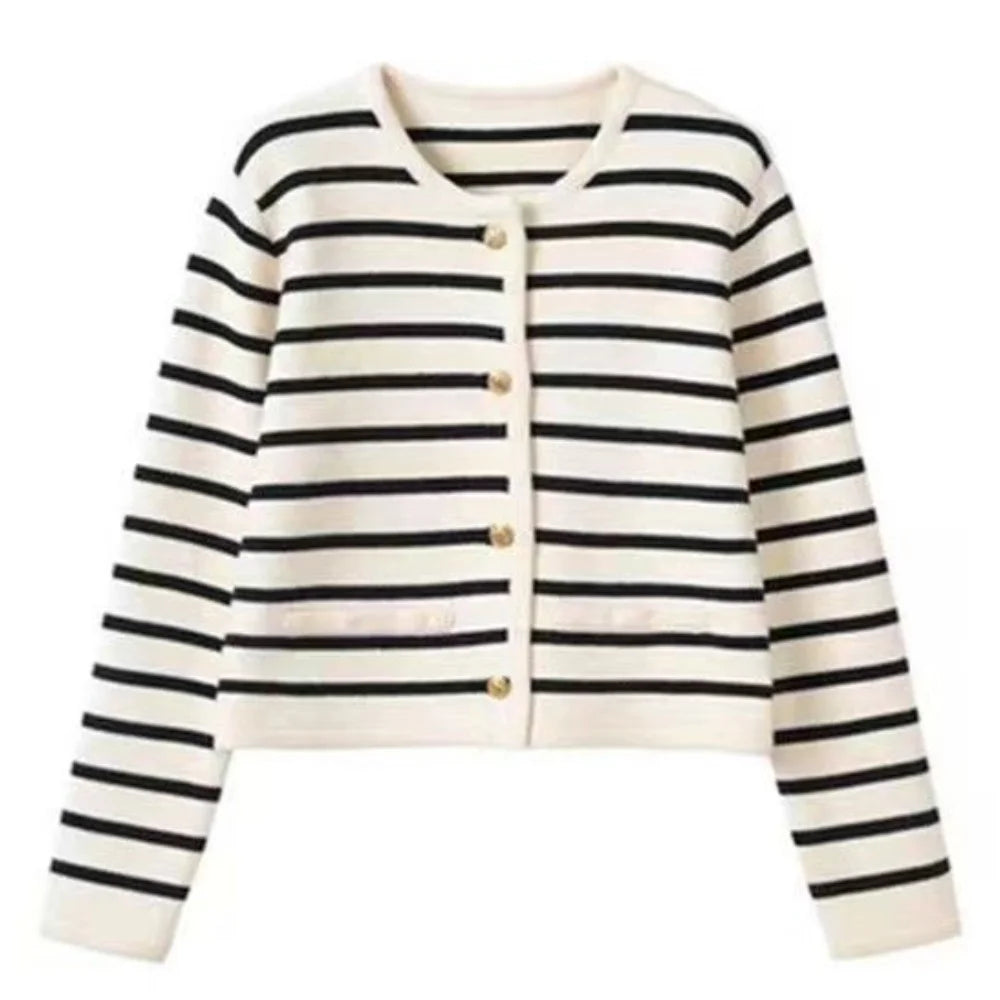 Oles Stripe Casual Office Jacket