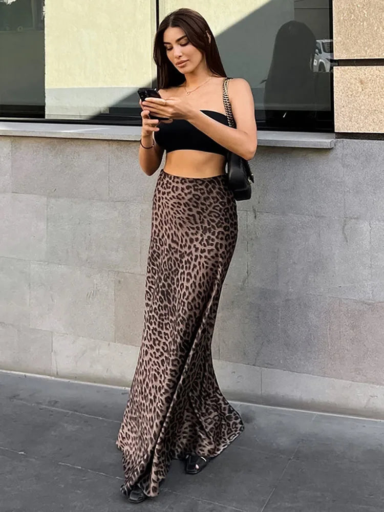 Keira Leopard Print Skirt