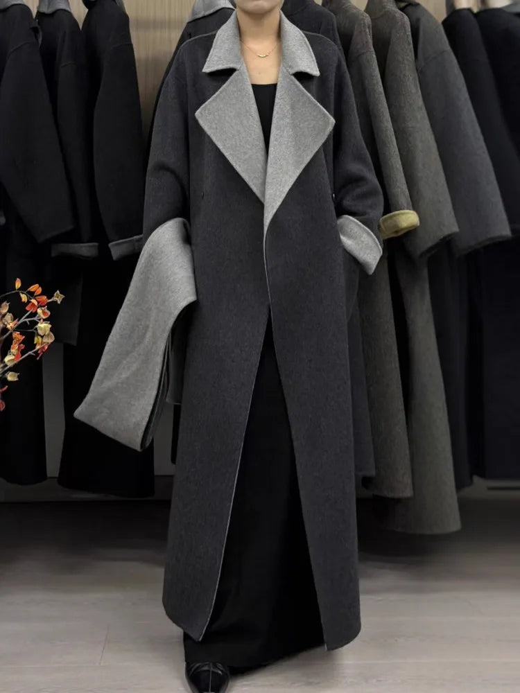 Lana Double Sided Wool Coat+Shawl