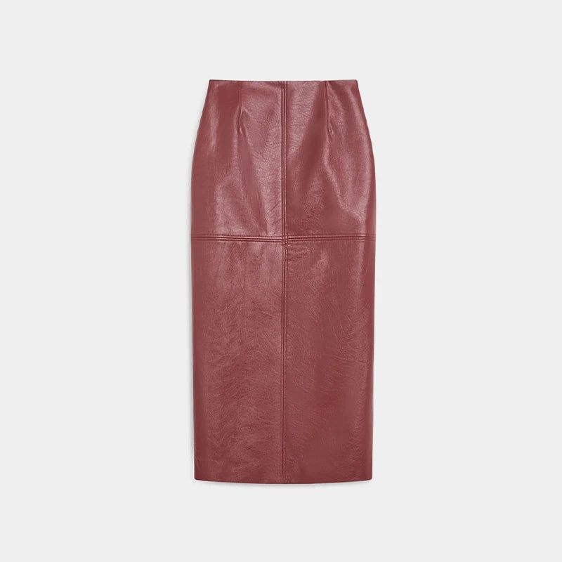 Leather Skirts Jackets Suit