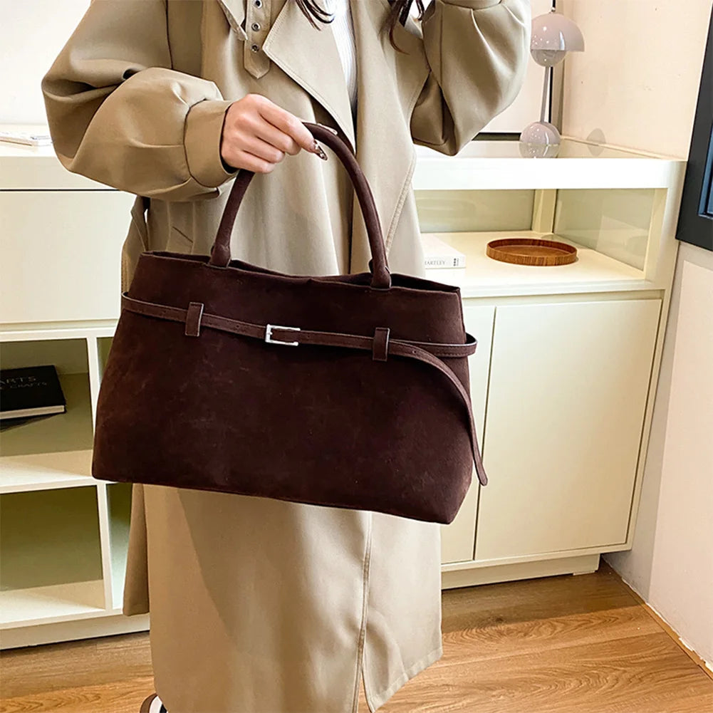Suede Handbag