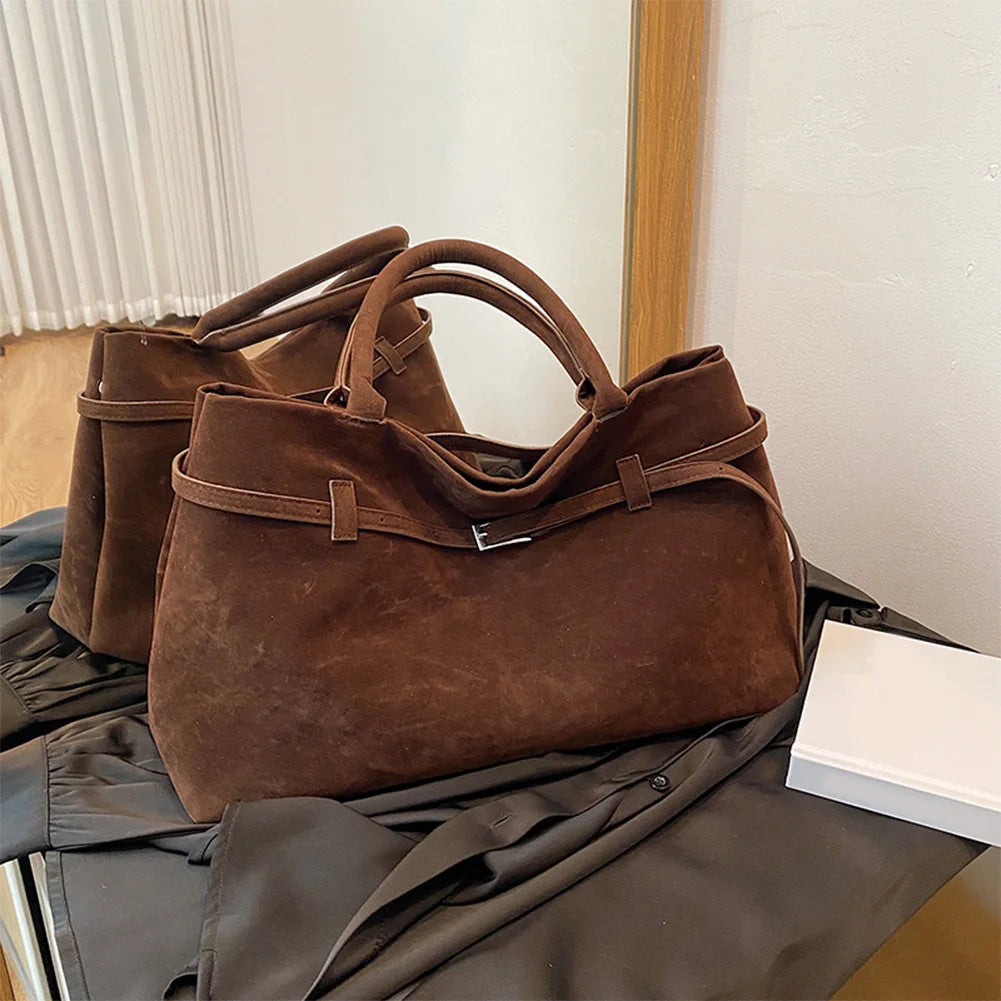 Suede Handbag