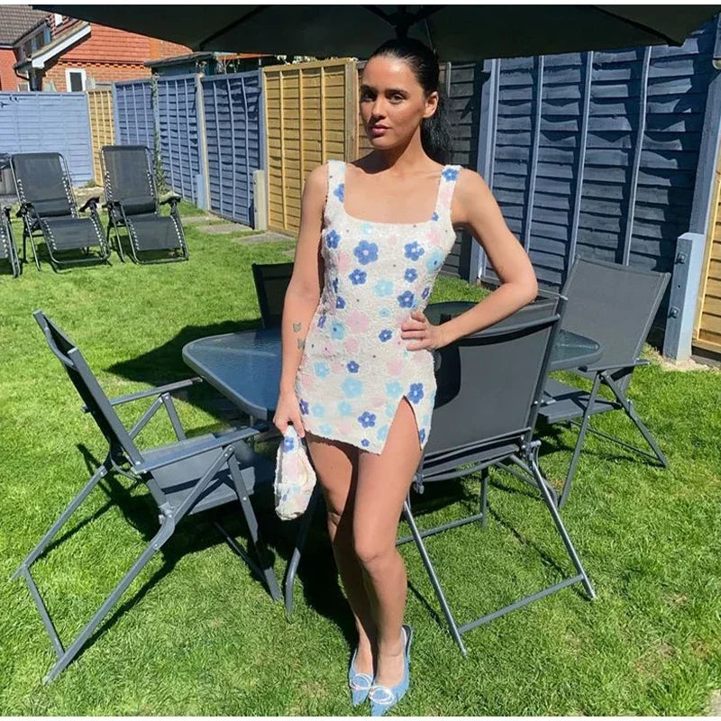 Sexy Sequined Short Dress