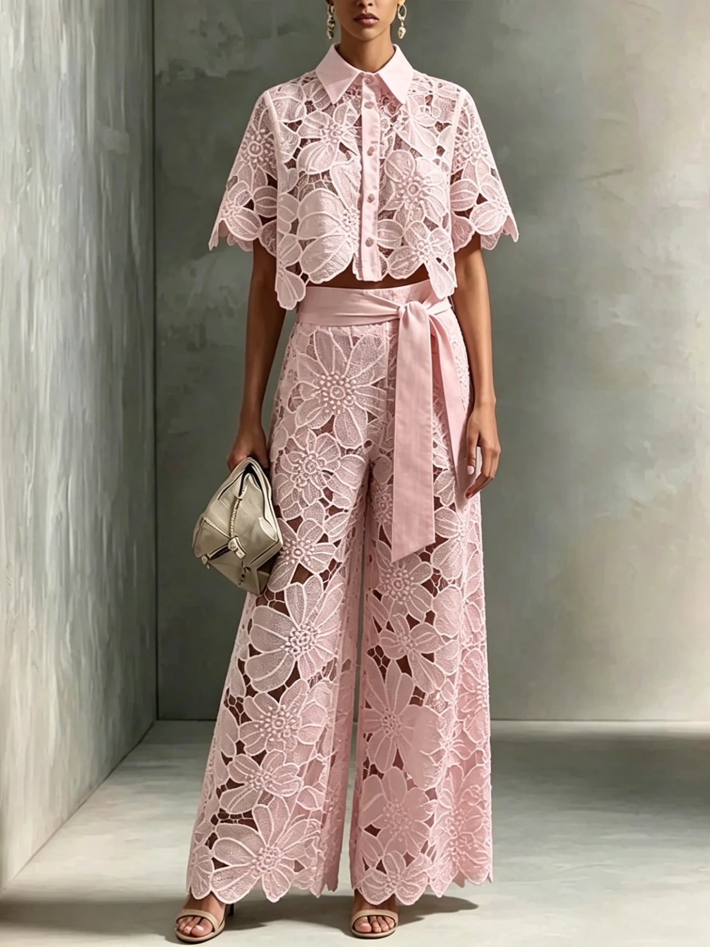 Camille Top + Wide-leg Pants