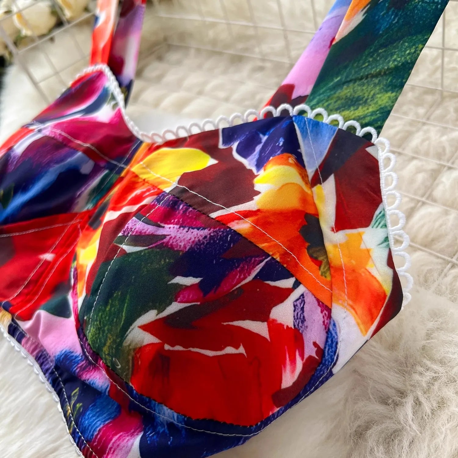 Summer Flower Skirt Set