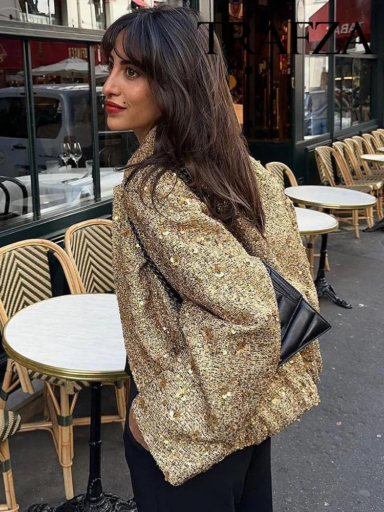 Talula Shiny Sequin Jacket