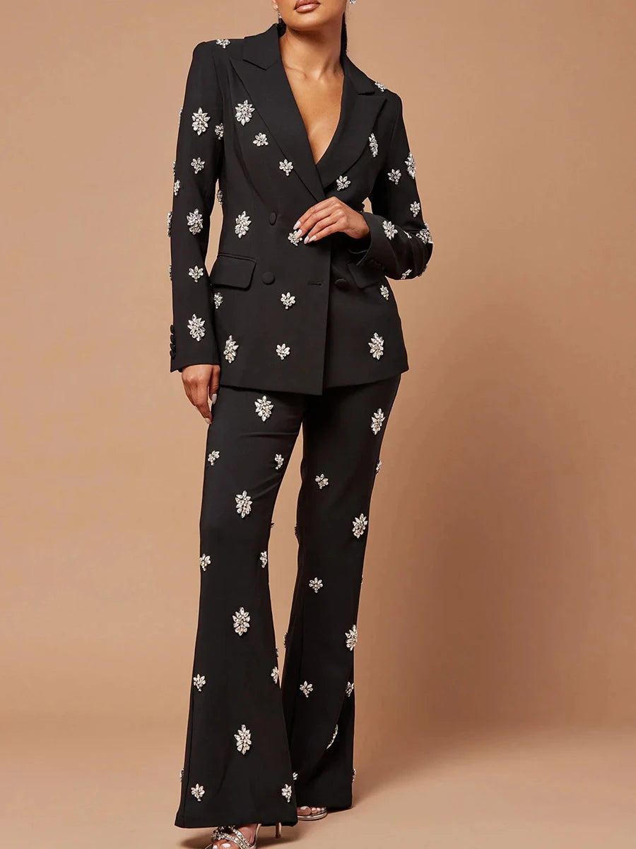 Two Piece Set with rhinestones