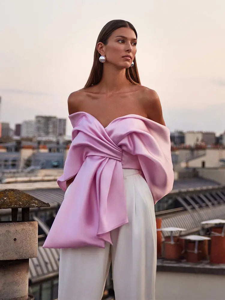 Pinky Satin Blouse