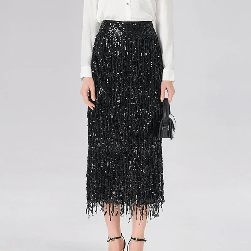 Glitter Sequined Skirt