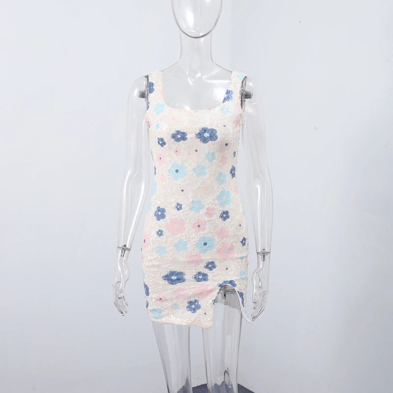 Sexy Sequined Short Dress