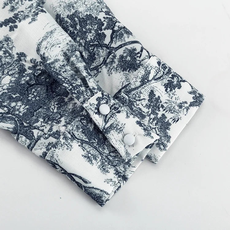 Gaby Floral Print Three Piece Shorts Set