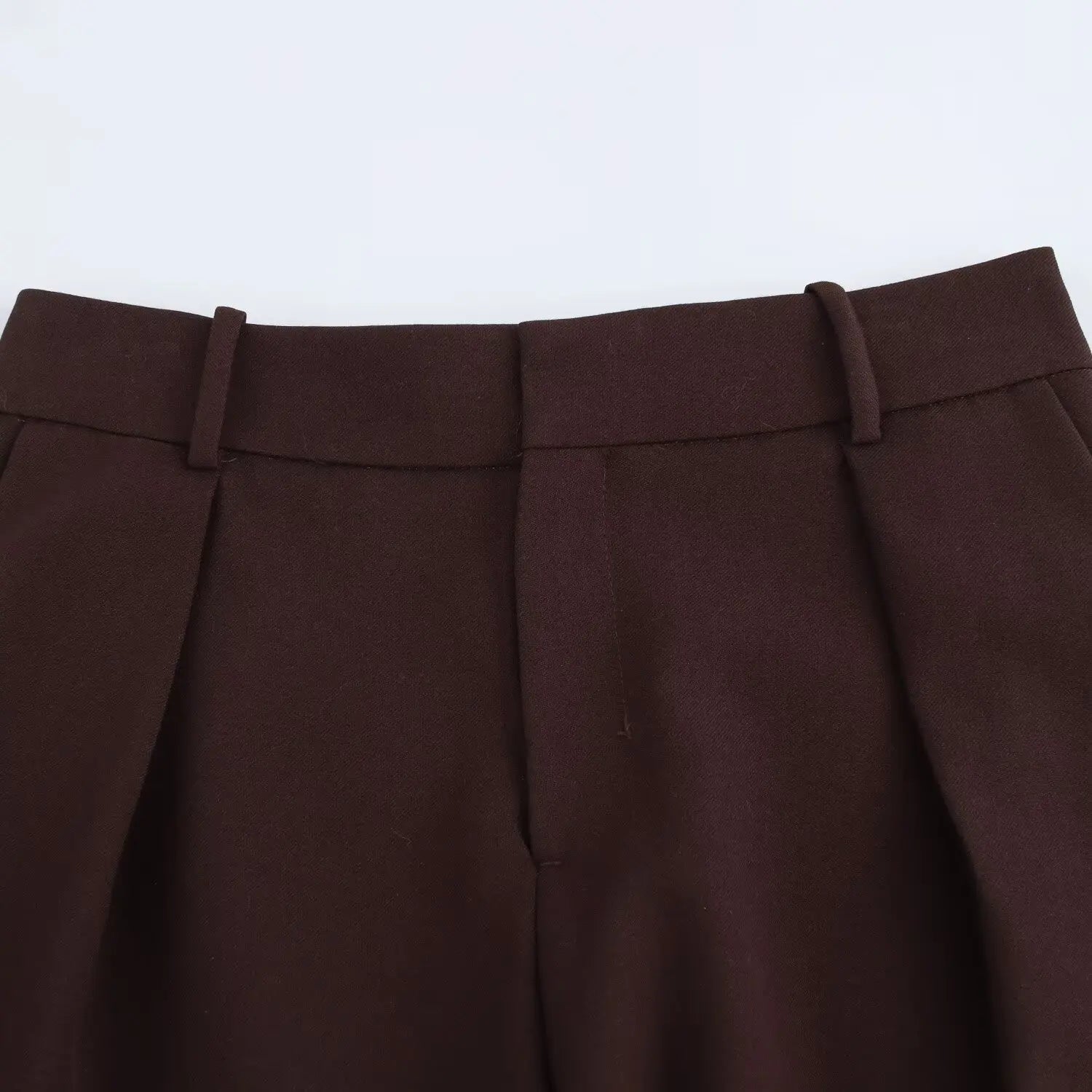 Deep Mocha Tailored Blazer Pants and Skirt Set