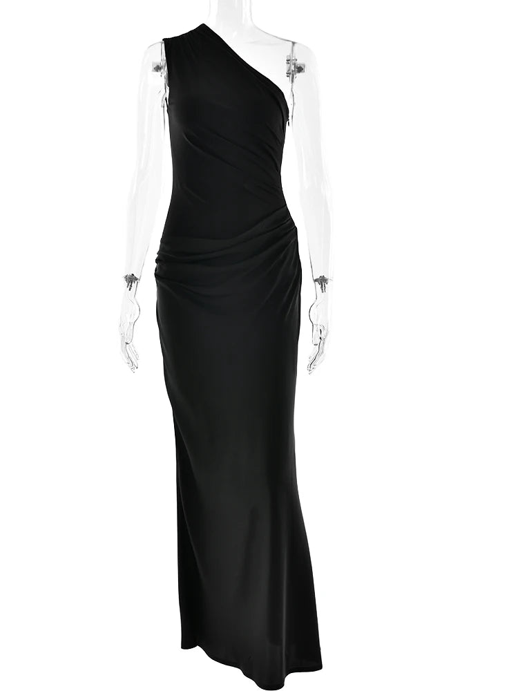 Julissia Satin one Shoulder Dress