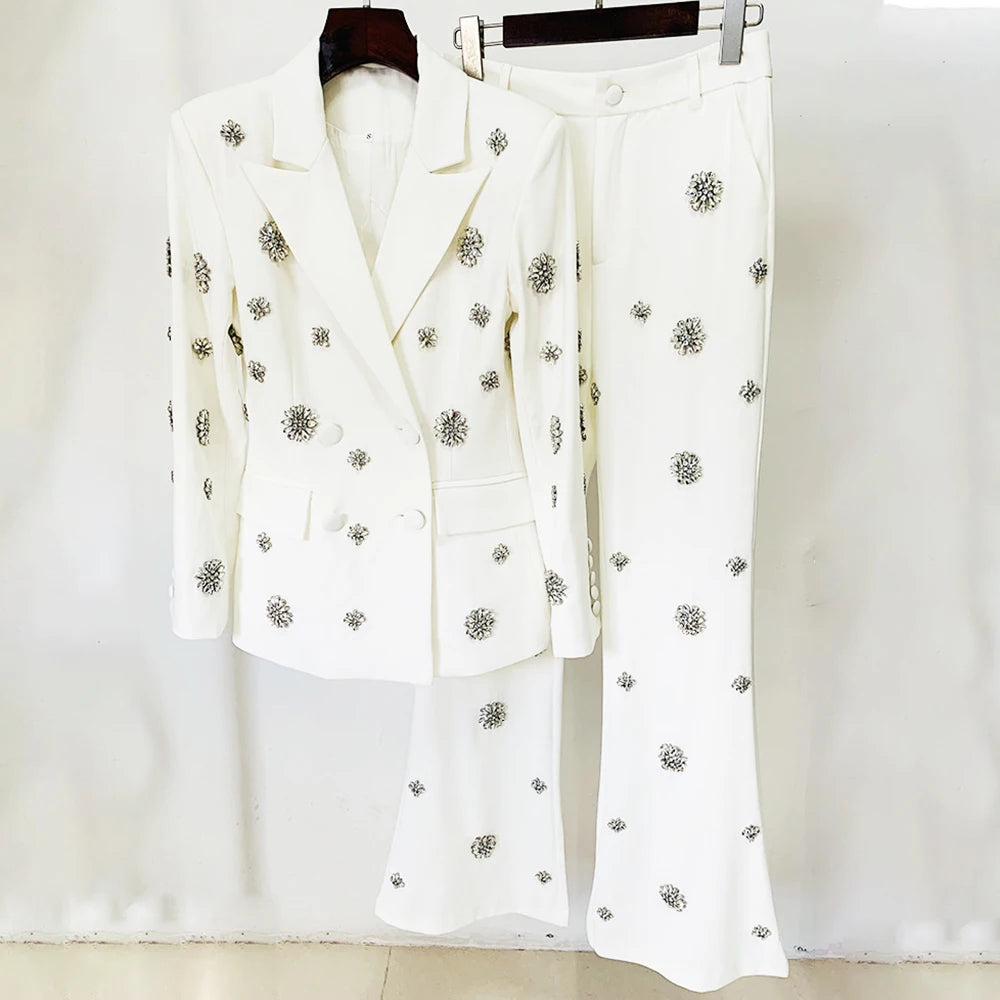 Two Piece Set with rhinestones