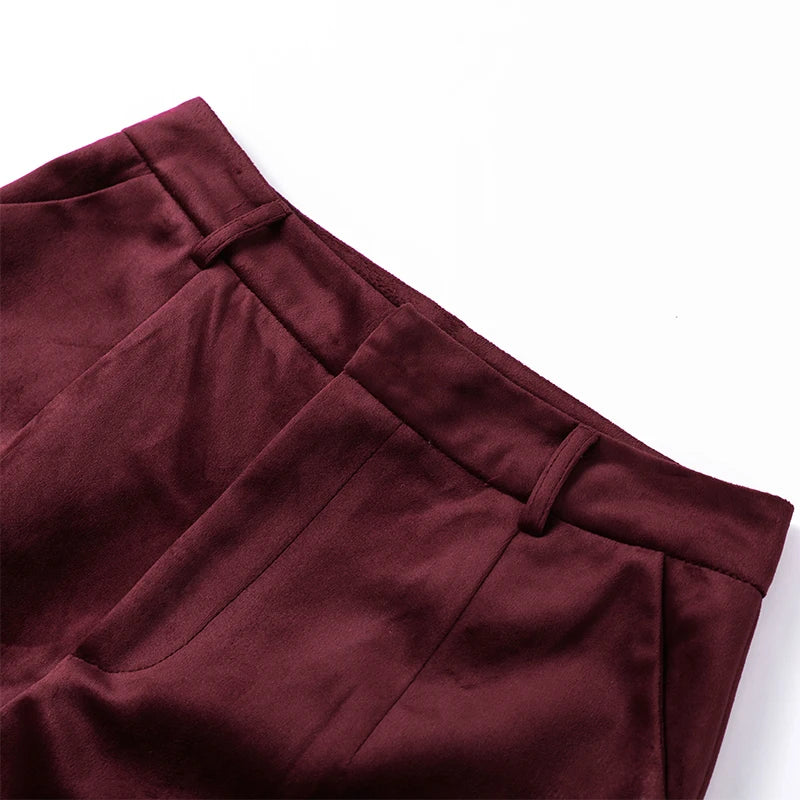 Velvet Blazer Pants Set