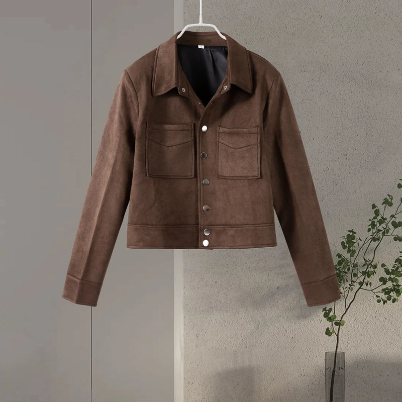 Retro Brown Suede Jackets