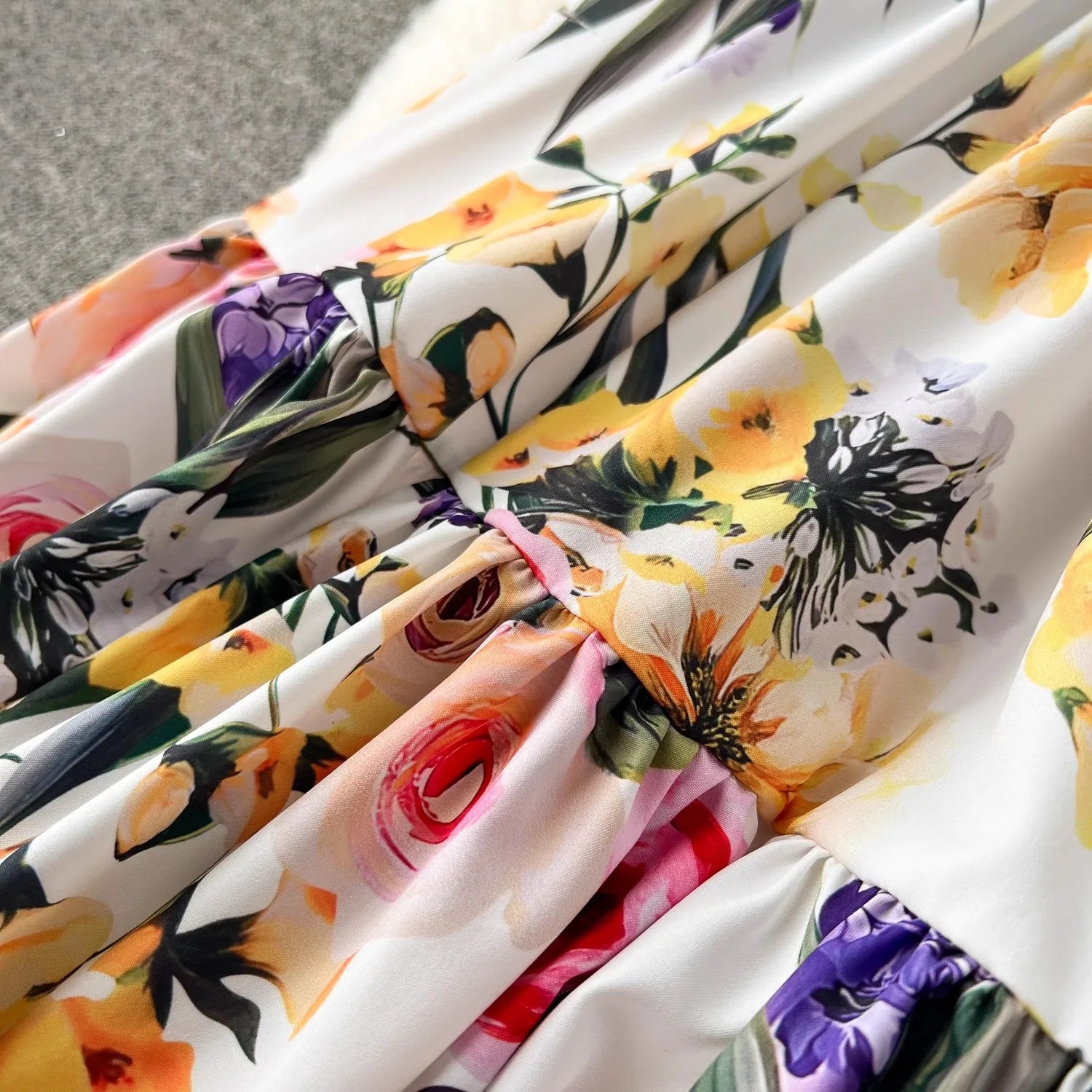 Summer Flower Skirt Set