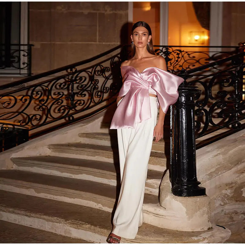 Pinky Satin Blouse