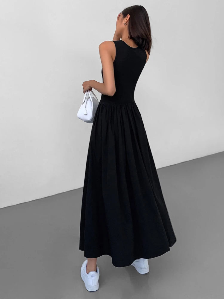 navy blue dress for baby girl J'ador Black Ankle-Length Dress Black / S