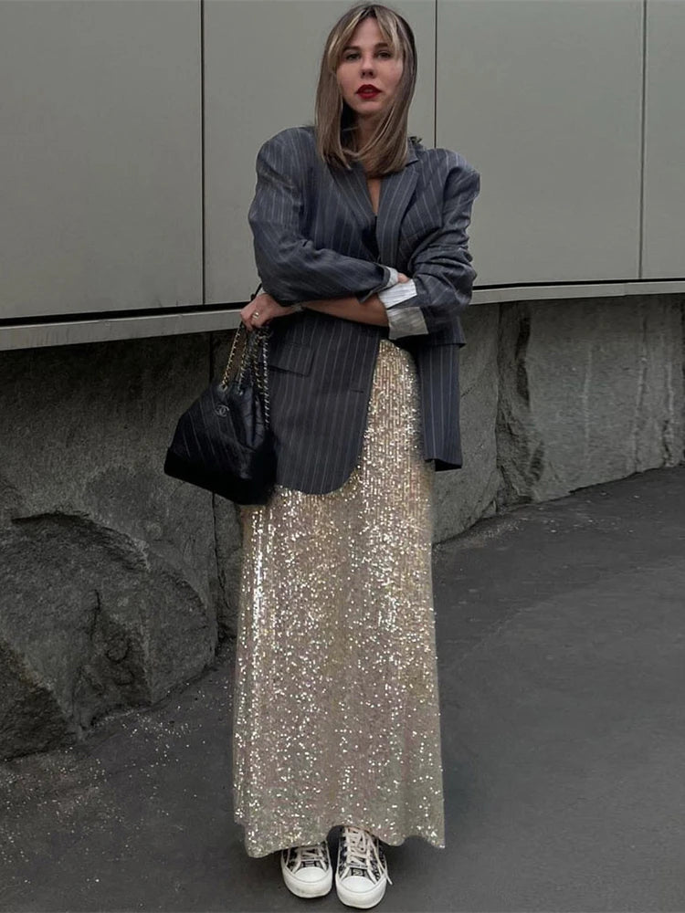 MARICIA Sequin Skirt