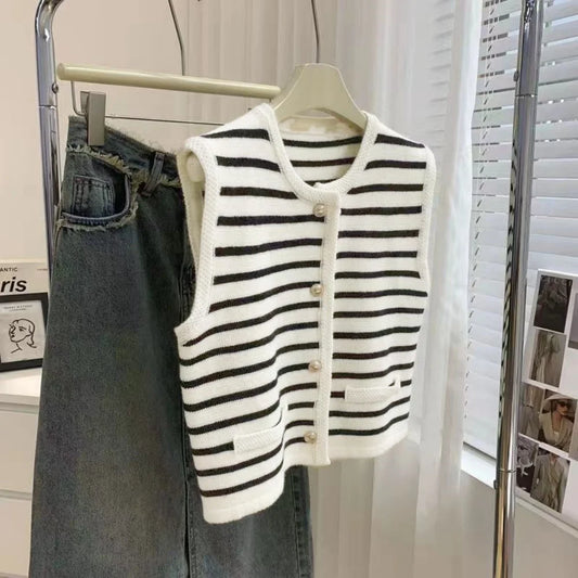 Oles Stripe Casual Office Jacket