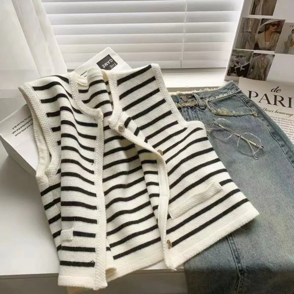 Oles Stripe Casual Office Jacket