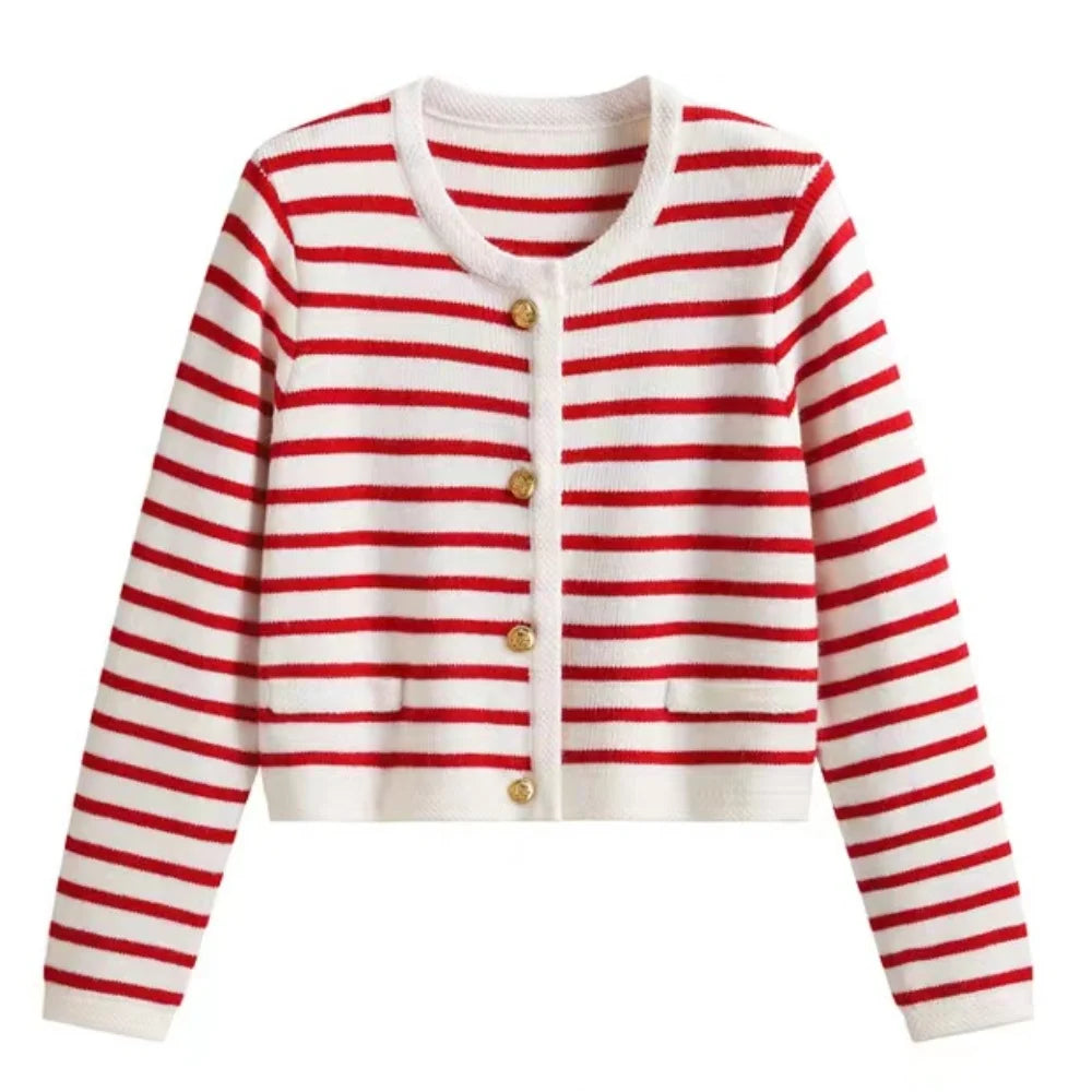 Oles Stripe Casual Office Jacket