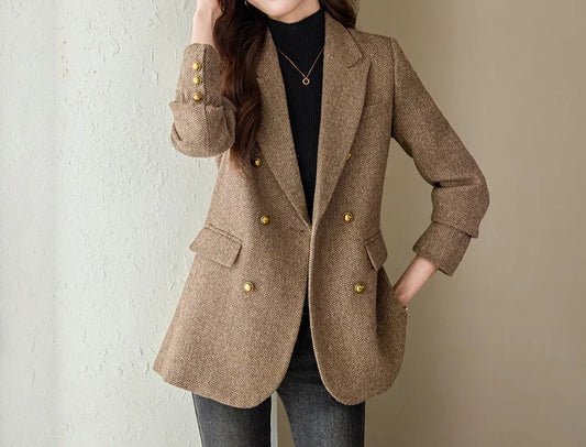 Shae Double-Breasted Blazer