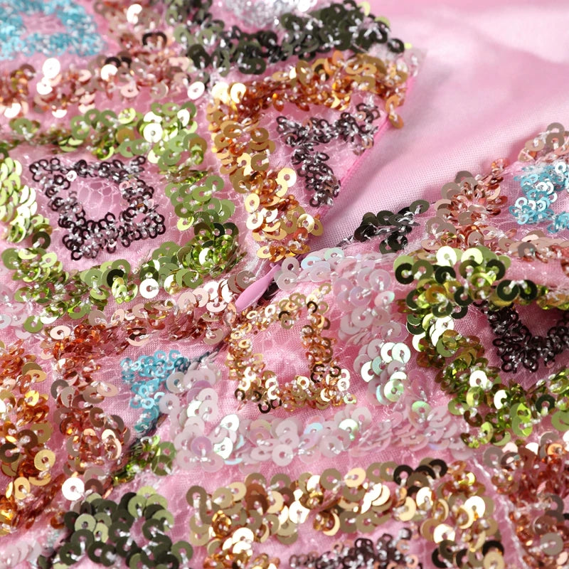 Sexy Sequined Short Dress