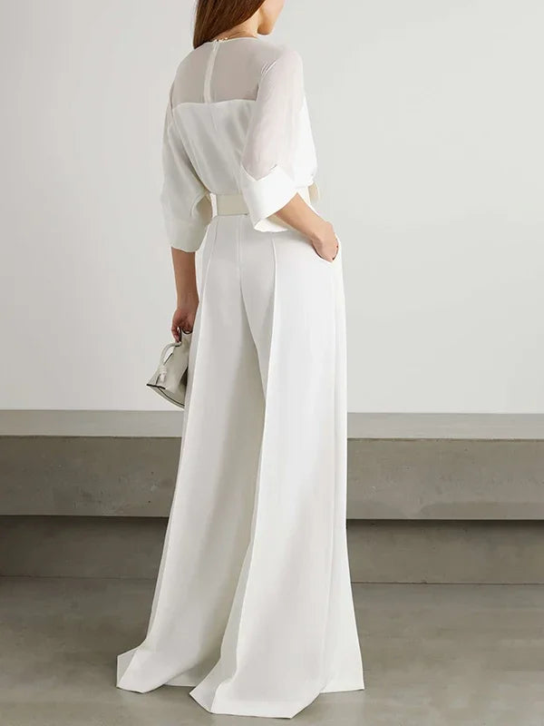Lady White Suit