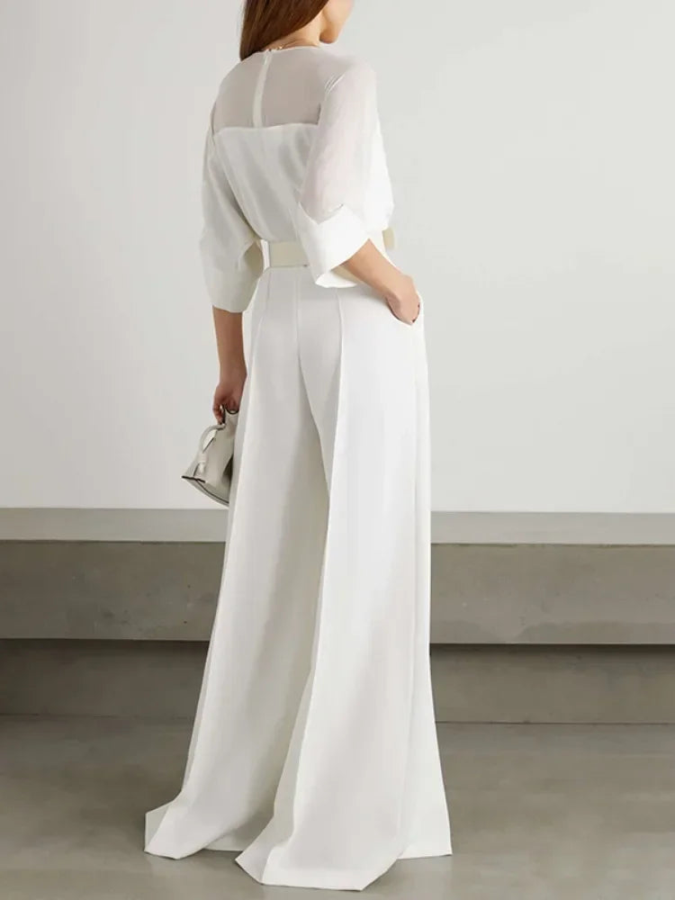 Lady White Suit