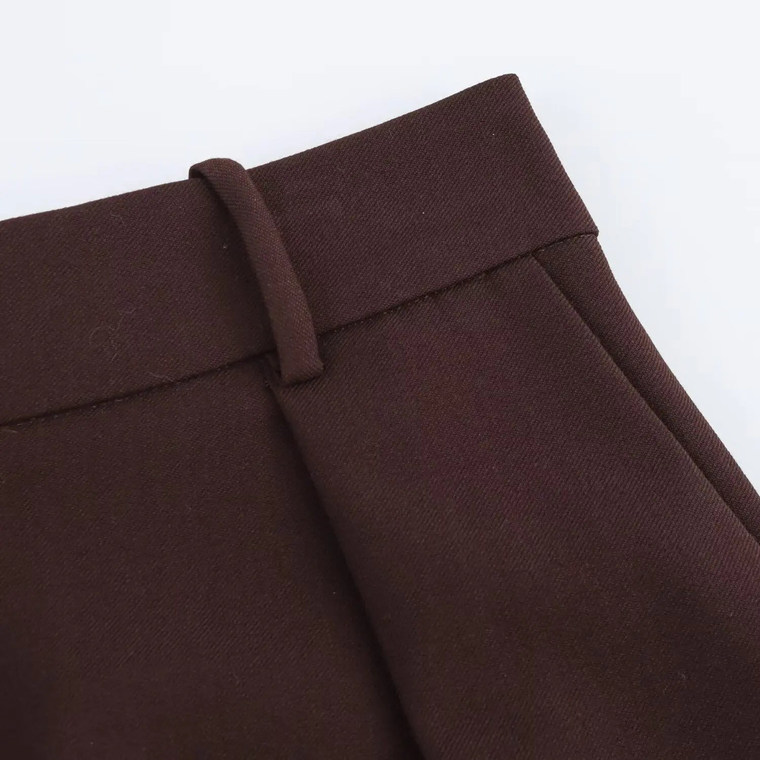 Deep Mocha Tailored Blazer Pants and Skirt Set