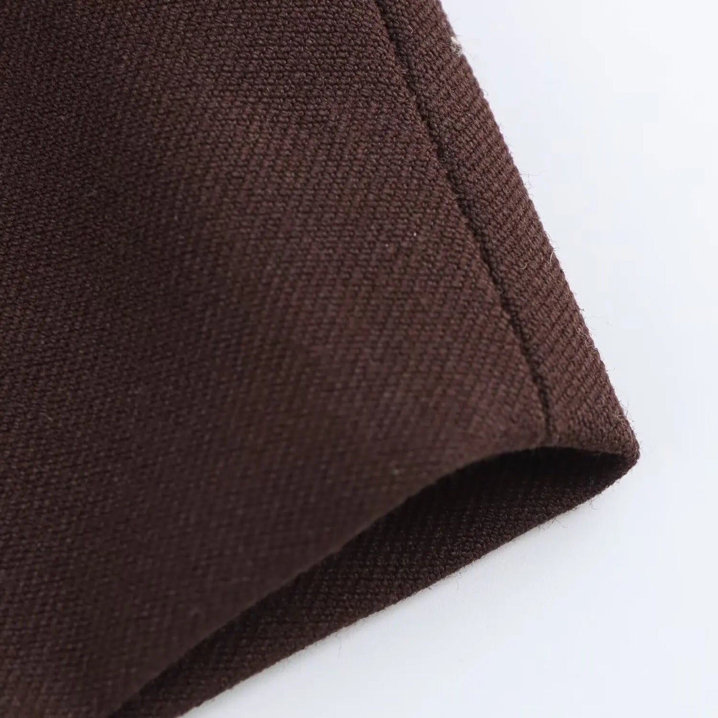 Deep Mocha Tailored Blazer Pants and Skirt Set