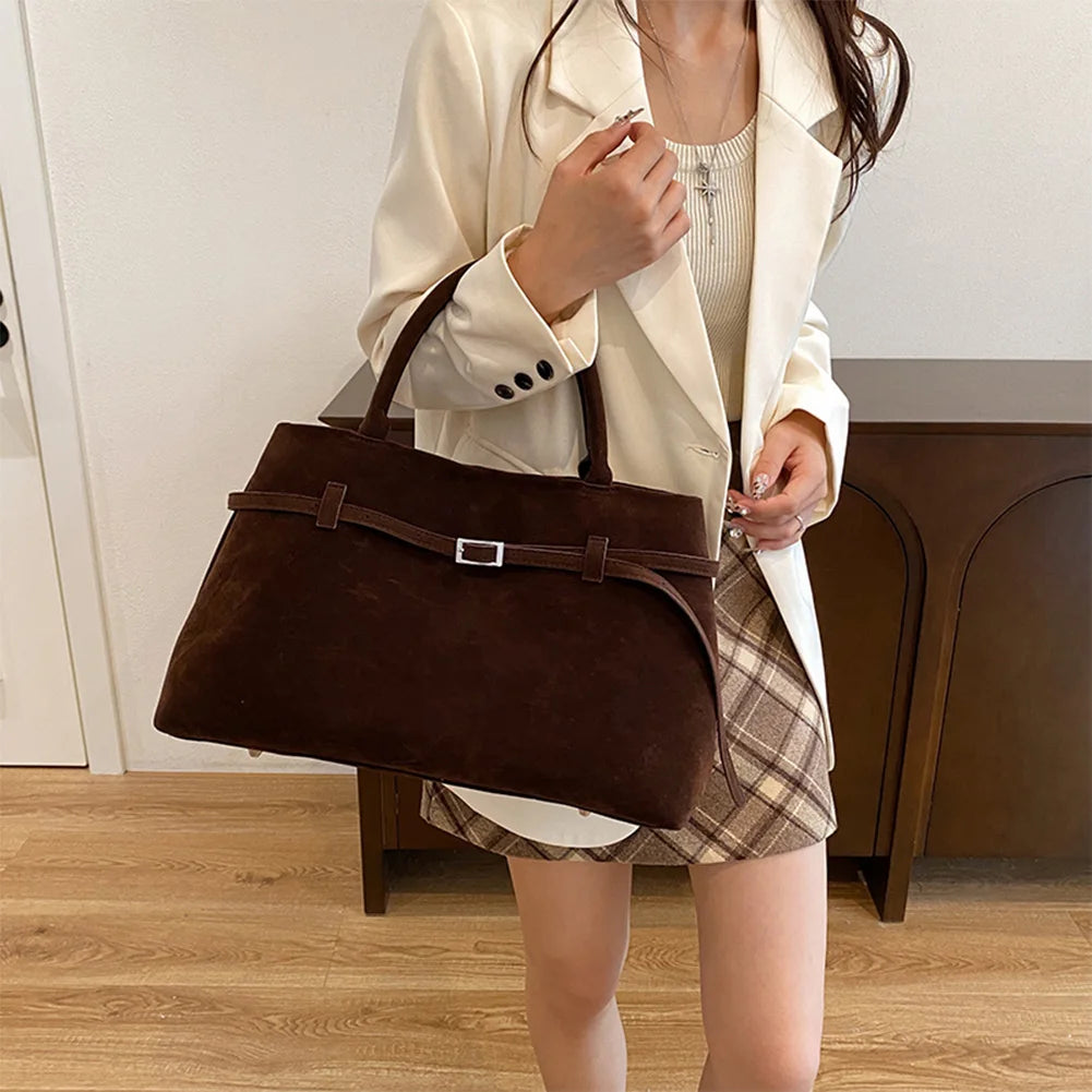 Suede Handbag