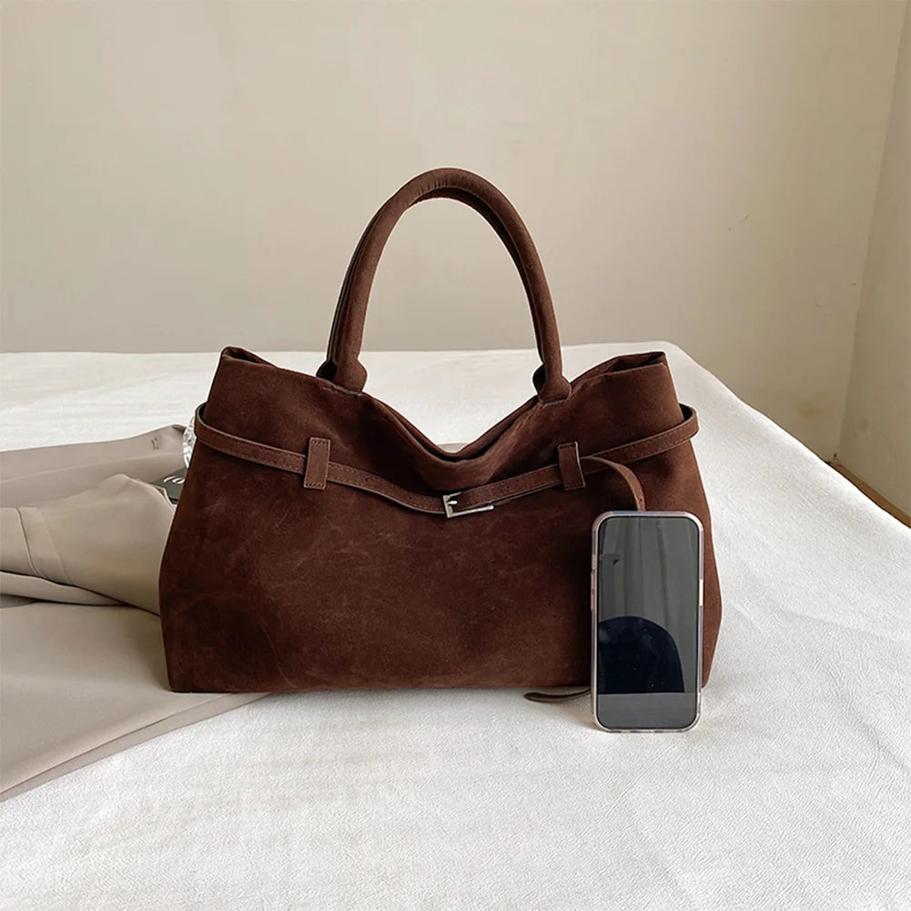 Suede Handbag