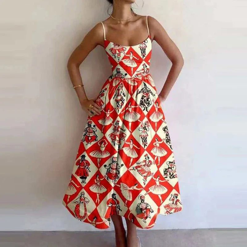 Graphic Print Dress