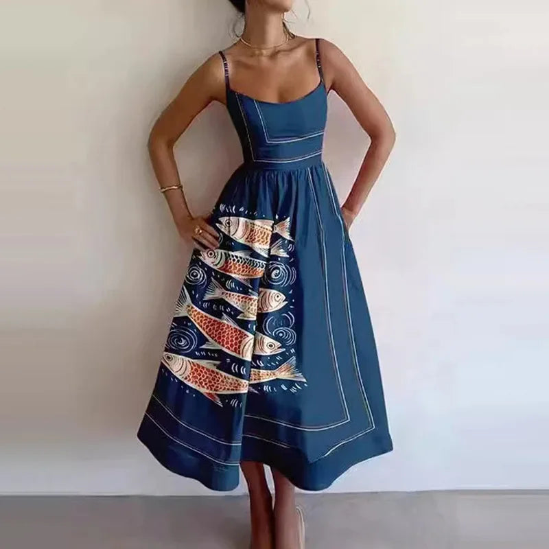 Graphic Print Dress