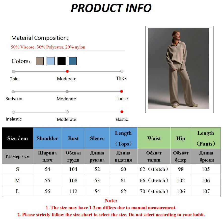 Daria Thick Knitted Suit