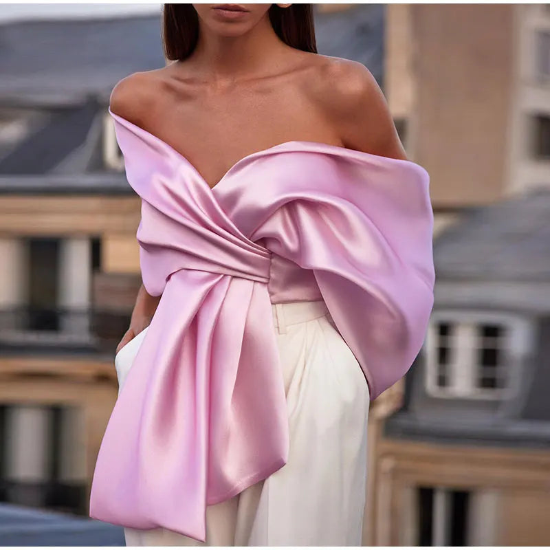 Pinky Satin Blouse
