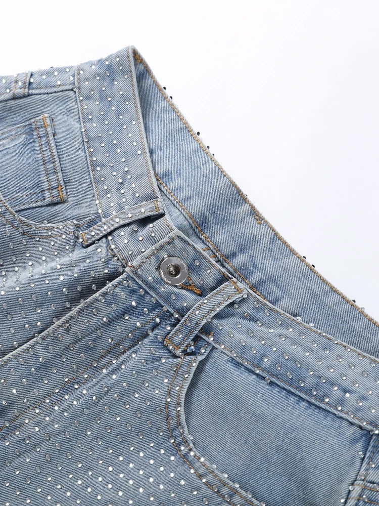 Shiny Rhinestone Jeans